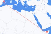Flights from Garoe, Somalia to Ibiza, Spain
