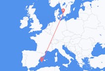 出发地 瑞典从 恩厄尔霍尔姆目的地 西班牙伊维萨岛的航班