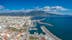 Photo of aerial view of Kalamata city and it's marina, Messenia, Peloponnese, Greece.