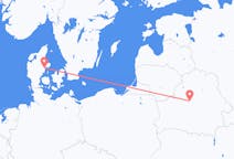 Fly fra Aarhus til Minsk