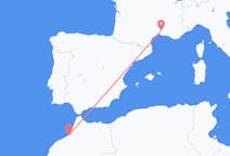Vluchten van Rabat naar Nîmes
