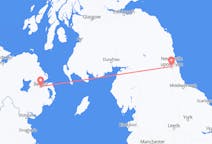 Flyrejser fra Newcastle upon Tyne, England til Belfast, Nordirland