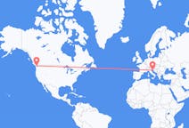 加拿大出发地 維多利亞飞往加拿大目的地 普拉的航班