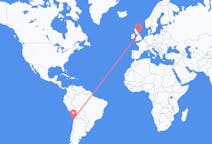 Flyreiser fra Antofagasta, Chile til Newcastle upon Tyne, England