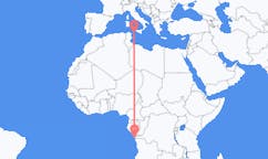 Flyrejser fra Cabinda, Angola til Pantelleria, Italien
