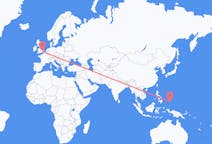Flights from Koror, Palau to London, the United Kingdom