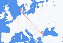 Flights from Burgas, Bulgaria to Esbjerg, Denmark