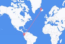 Flyg från Guayaquil, Ecuador till Reykjavík, Island