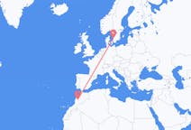 Flights from Marrakesh, Morocco to Halmstad, Sweden