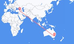 Flyg från Canberra till Bingöl