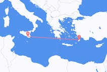 Flights from Comiso, Italy to Rhodes, Greece