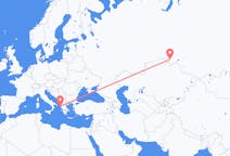 Loty z miasta Omsk do miasta Korfu