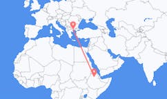 Flyreiser fra Lalibela, Etiopia til Kavala Prefecture, Hellas
