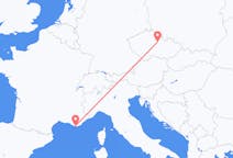 Fly fra Pardubice til Toulon