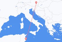 Flyreiser fra Sfax, Tunisia til Graz, Østerrike
