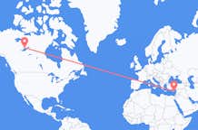 Flights from Yellowknife to Larnaca