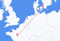 Flights from Tours, France to Copenhagen, Denmark
