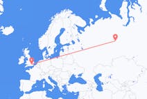 Flyg från Sovetsky till London