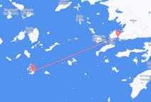 Flights from Santorini, Greece to Bodrum, Turkey