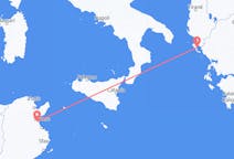 Flights from Enfidha, Tunisia to Corfu, Greece