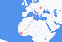 Flights from Monrovia, Liberia to Târgu Mureș, Romania