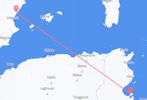 Flyreiser fra Djerba, Tunisia til Castelló de la Plana, Spania