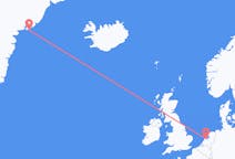 Flights from Amsterdam, the Netherlands to Kulusuk, Greenland