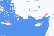 Flyreiser fra Adana, Tyrkia til Iraklio, Hellas
