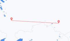 Fly fra Nizjnij Novgorod til Novosibirsk