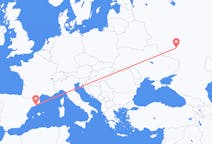 Fly fra Voronezj til Barcelona