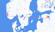 出发地 挪威斯塔万格目的地 爱沙尼亚塔尔图的航班