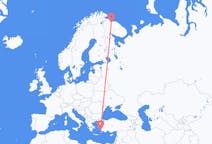 Fly fra Murmansk til Bodrum