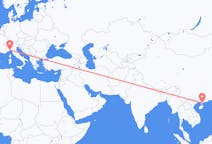 Flyreiser fra Zhanjiang, Kina til Genova, Italia