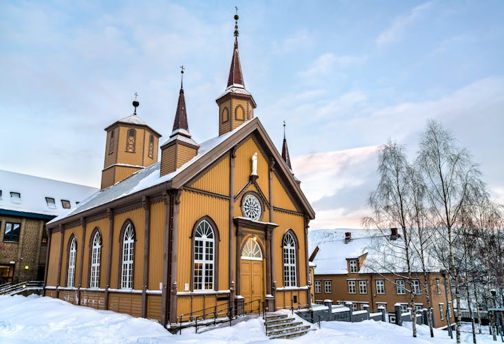 Cathedral of Our Lady in Tromso, Polar Norway.