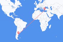 Flights from Trelew, Argentina to Rhodes, Greece