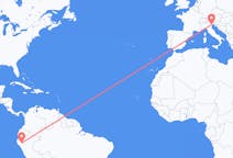 Flyreiser fra Jaen, Peru til Venezia, Italia