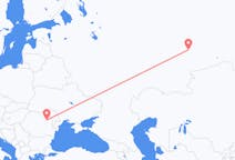 Flyreiser fra Jekaterinburg, Russland til Bacău, Romania