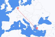 Flyg från Kalymnos, Grekland till Dortmund, Tyskland