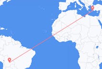 Flights from from Santa Cruz de la Sierra to Rhodes