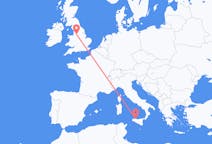 Flyrejser fra Palermo, Italien til Manchester, England