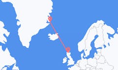 Flyg från Ittoqqortoormiit, Grönland till Inverness, Skottland