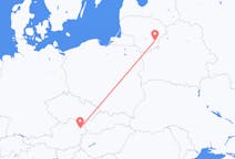 Loty z Wilno, Litwa z Wiedeń, Austria