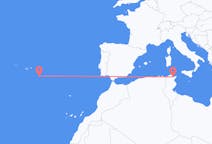 Voli from Tunisi, Tunisia to Santa Maria, Portogallo