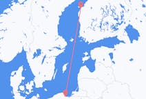 フィンランドのから ヴァーサ、ポーランドのへ グダニスクフライト