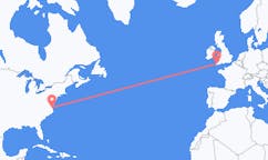 Flyg från Norfolk, USA till Newquay, England