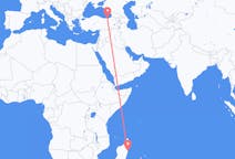 出发地 马达加斯加图阿马西纳目的地 土耳其特拉布宗的航班