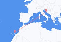 Flug frá Lanzarote til Zadar