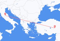 出发地 土耳其出发地 開塞利目的地 意大利佩鲁贾的航班