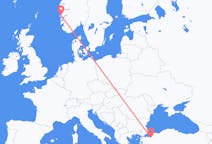 Flights from Bursa, Turkey to Bergen, Norway