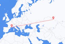 Flyrejser fra Pavlodar, Kasakhstan til Marseille, Frankrig